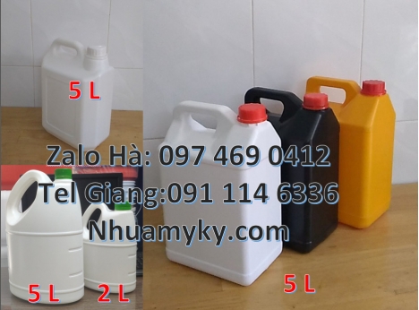 Can nhựa 5l vuông đựng phân bón. Can 10l 20l đựng axit Can nhựa, thùng nhựa, Can 1l quay, can 2l vò