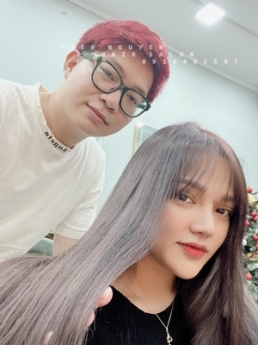 Tóc xoăn ngắn hippie cho phái nữ mặt tròn. - Tiệp Nguyễn Academy