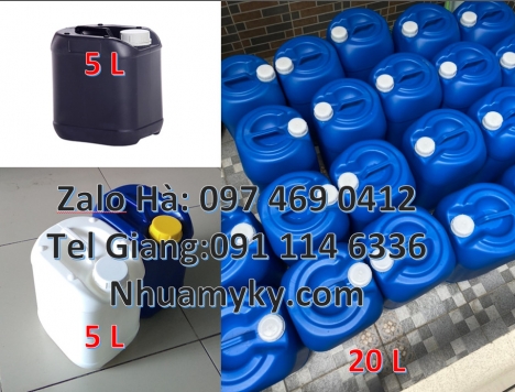 Can nhựa 5l vuông đựng phân bón. Can 10l 20l đựng axit Can nhựa, thùng nhựa, Can 1l quay, can 2l vò