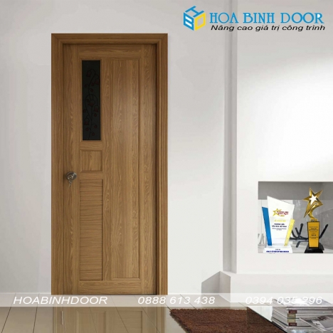 Cửa Nhựa Đài Loan Giá Rẽ - Cửa nhựa giả gỗ toilet