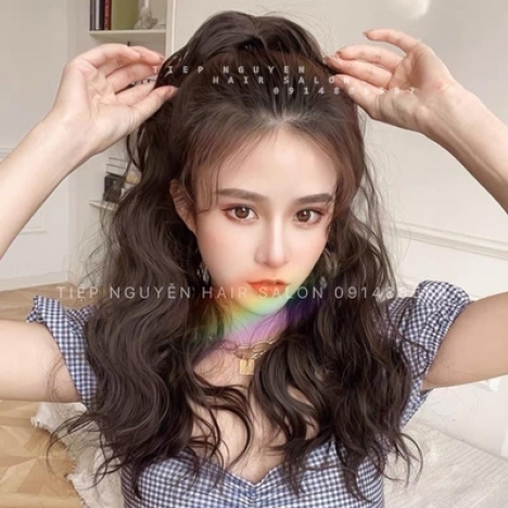 Tóc uốn xoăn ngắn hippie - Tiệp Nguyễn Academy