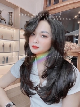 Tóc xoăn ngắn hippie mặt tròn - Tiệp Nguyễn Academy