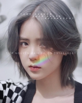 Tóc xoăn ngắn hippie nhẹ nhàng, xoăn ngang vai cá tính - Tiệp Nguyễn Academy