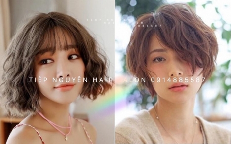 Tóc hippie, xoăn ngắn hippie ngang vai. - Tiệp Nguyễn Academy