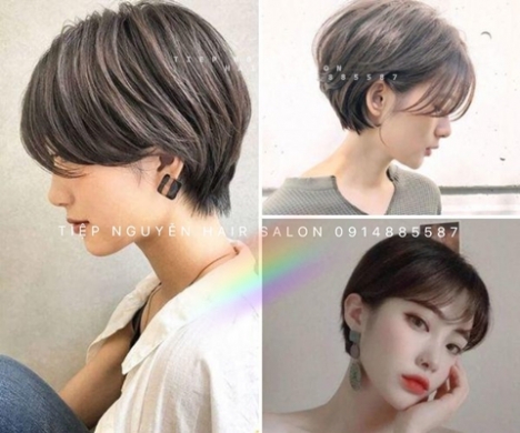 Tóc xoăn ngắn hippie nhẹ nhàng, xoăn ngang vai. - Tiệp Nguyễn Academy