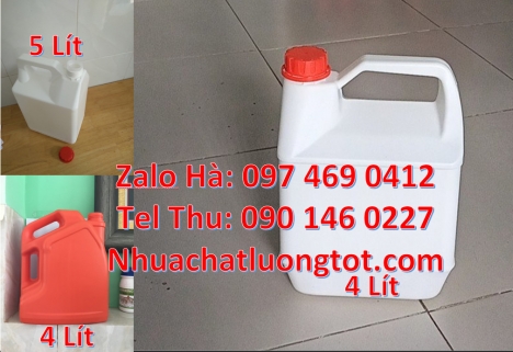 can 4l vòi nhấn đựng phẩm màu, Can hdpe giá rẻ Can đựng axit, Can 2l đựng nước giặt, Can 2l quay, ca