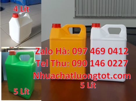 can 4l vòi nhấn đựng phẩm màu, Can hdpe giá rẻ Can đựng axit, Can 2l đựng nước giặt, Can 2l quay, ca