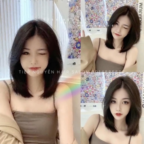 Tóc uốn ngắn xoăn hippie cho nữ - Tiệp Nguyễn Academy