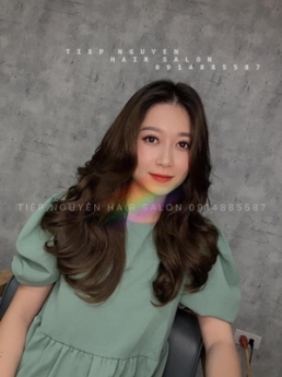 Uốn xoăn hippie ngắn mái dài - Tiệp Nguyễn Academy