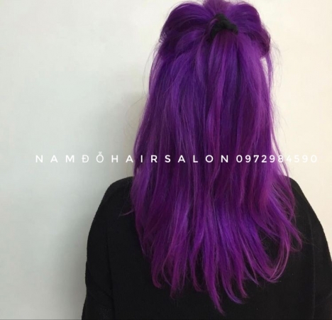 Nhuộm Tóc Làm Màu Tím Đẹp Giá Rẻ Hoài Đức - Nam Đỗ Hair Salon