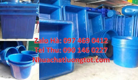 thùng nhựa vuông 300 lít, thùng nhựa 2000 lít trồng cây Thùng tròn, Thùng nhựa tròn 2000 li