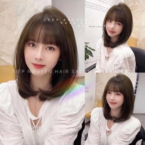 Tóc uốn xoăn ngắn hippie phái nữ - Tiệp Nguyễn Academy
