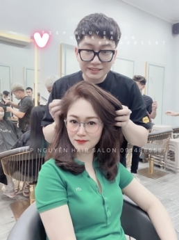 Xoăn hippie mái bay, làm tóc xoăn giá rẻ Hà Nội - Tiệp Nguyễn academy