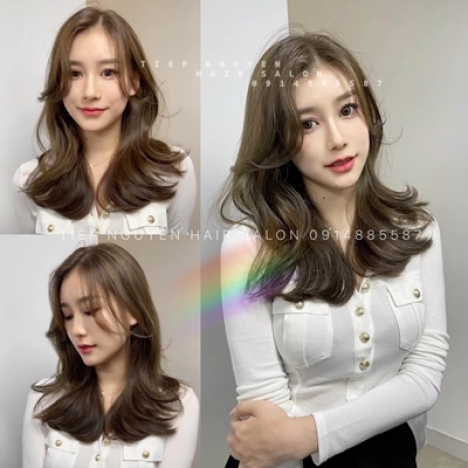 Tóc uốn ngắn xoăn hippie nhẹ nhàng - Tiệp Nguyễn Academy