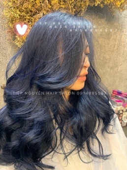 Tóc ngắn hippie, xoăn hippie ngang vai - Tiệp Nguyễn Academy/