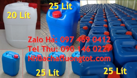 can 20l dày, can 25l xanh Can gía sỉ, Can nhựa 30 lít đựng thuốc thú y, can 20l giá rẻ, can 25l trắn