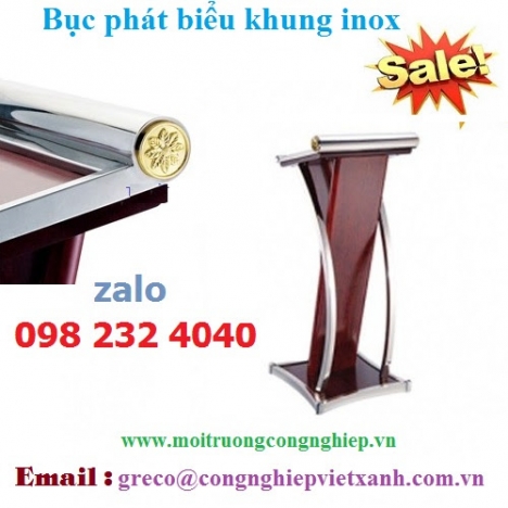 Bục phát biểu khung inox 304 chất lượng cao