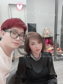 Uốn xoăn ngắn hippie giá rẻ Hà Nội - Tiệp Nguyễn Academy