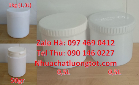 hủ nhựa 1.5kg đựng đường mía, hũ 0.5kg lùn, Hũ 2kg cao cấp, Hũ nhựa 1kg giá rẻ, Hũ tròn 0.6l, Hũ đựn