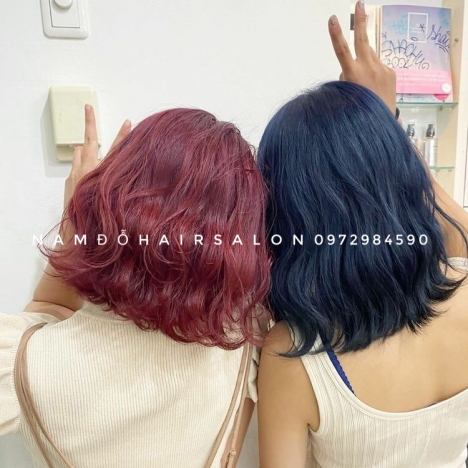 Nhuộm Tóc Làm Màu Xanh Dương Đẹp Giá Rẻ Hoài Đức - Nam Đỗ Hair Salon