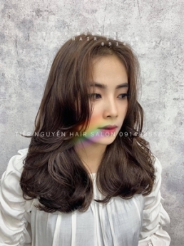Uốn xoăn ngắn hippie tóc mái bay - Tiệp Nguyễn Academy
