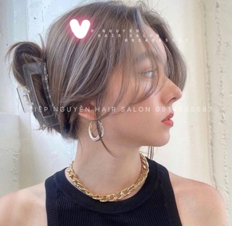 Uốn xoăn hippie ngắn ngang vai đẹp tự nhiên giá rẻ - Tiệp Nguyễn Academy