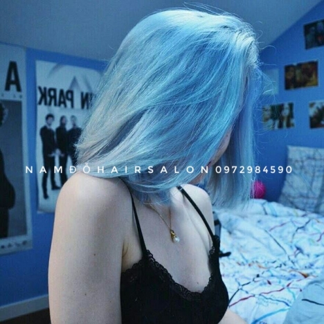 Nhuộm Tóc Làm Màu Xanh Ngọc Uy Tín Giá Rẻ Hoài Đức - Nam Đỗ Hair Salon