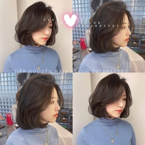 Tóc ngắn hippie, xoăn ngắn hippie nhẹ mái bay - Tiệp Nguyễn Academy