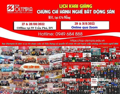 Khoá học chứng chỉ BĐS tại Đà Nẵng