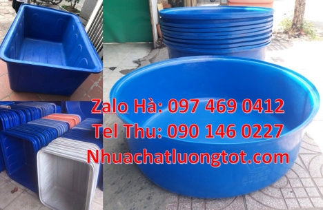 thùng nhựa vuông 300 lít, thùng nhựa 2000 lít trồng cây Thùng tròn, Thùng nhựa tròn 2000 li