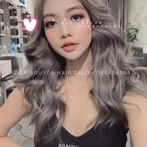 Uốn nhuộm tóc, xoăn ngắn hippie - Tiệp Nguyễn Academy