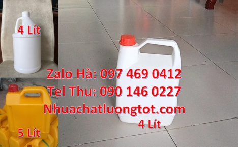 can 4l vòi nhấn đựng phẩm màu, Can hdpe giá rẻ Can đựng axit, Can 2l đựng nước giặt, Can 2l quay, ca