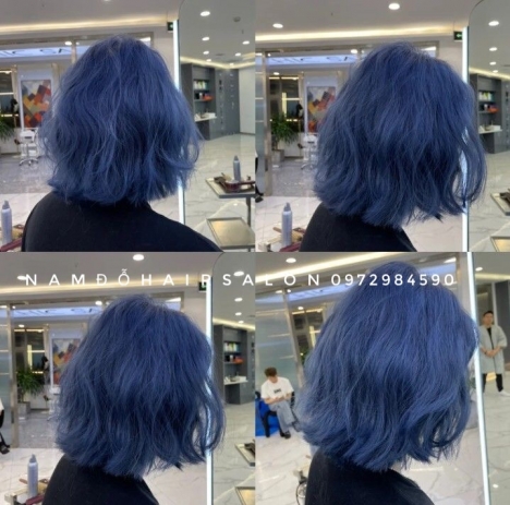 Nhuộm Tóc Làm Màu Xanh Dương Đẹp Giá Rẻ Hoài Đức - Nam Đỗ Hair Salon