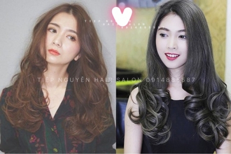 Tóc uốn xoăn ngắn hippie cho nữ - Tiệp Nguyễn Academy