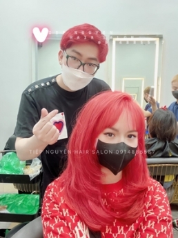 Uốn xoăn ngắn hippie giá rẻ Hà Nội - Tiệp Nguyễn Academy