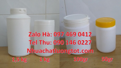 hủ nhựa 1.5kg đựng đường mía, hũ 0.5kg lùn, Hũ 2kg cao cấp, Hũ nhựa 1kg giá rẻ, Hũ tròn 0.6l, Hũ đựn