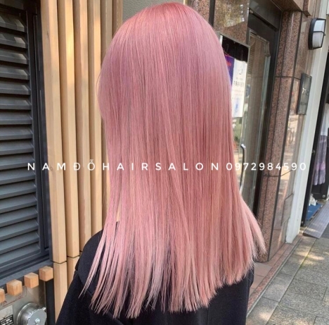 Nhuộm Tóc Làm Màu Hồng Trà Sữa Đẹp Giá Rẻ Hoài Đức - Nam Đỗ Hair Salon