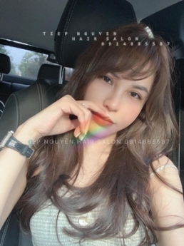 Uốn xoăn hippie ngắn mái dài - Tiệp Nguyễn Academy