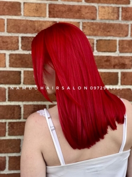 Nhuộm Tóc Làm Màu Đỏ Đẹp Uy Tín Giá Rẻ Hoài Đức - Nam Đỗ Hair Salon