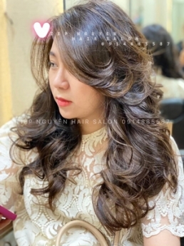 Tóc uốn xoăn ngắn hippie, uốn xoăn hippie - Tiệp Nguyễn Academy
