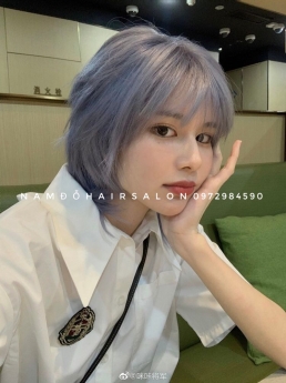 Nhuộm Tóc Làm Màu Xanh Bule Đẹp Giá Rẻ Hoài Đức - Nam Đỗ Hair Salon