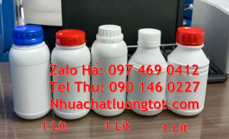 chai 250 ml trắng sữa, Chai nhựa 200ml đựng phân bón, chai 500ml đựng thuốc diệt nấm, chai 1l đựng a