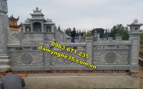 Lan can đá nhà thờ họ đẹp – Nhận thiết kế lan can bằng đá uy tín