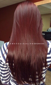 Nhuộm Tóc Làm Màu Tím Ánh Đỏ Đẹp Giá Rẻ Hoài Đức - Nam Đỗ Hair Salon