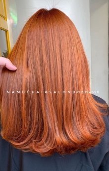 Nhuộm Tóc Làm Màu Đỏ Ánh Đồng Đẹp Giá Rẻ Hoài Đức - Nam Đỗ Hair Salon