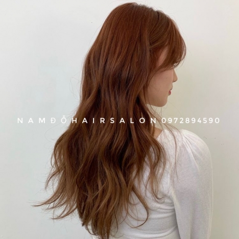 Nhuộm Tóc Làm Màu Đồng Ánh Vàng Đẹp Giá Rẻ Hoài Đức - Nam Đỗ Hair Salon
