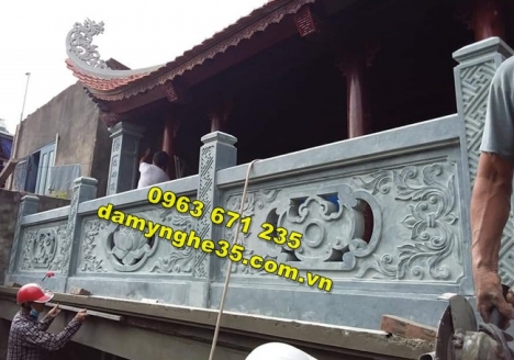 Lan can đá nhà thờ họ đẹp – Nhận thiết kế lan can bằng đá uy tín