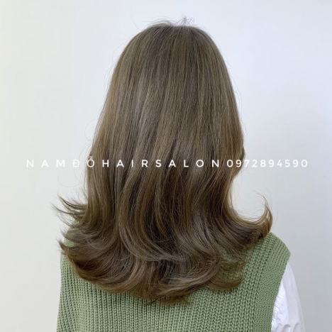 Nhuộm Tóc Làm Màu Vàng Ánh Rêu Đẹp Uy Tín Giá Rẻ Hoài Đức - Nam Đỗ Hair Salon