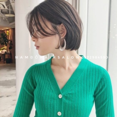 Cắt Tóc Ngang Vai Uốn Cụp Tóc Đẹp Giá Rẻ Hoài Đức - Nam Đỗ Hair Salon