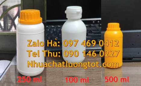 Chai nhựa đựng thuốc thú y, chai nhựa đựng thuốc thủy sản, chai nhựa đựng nông dược, Chai 30ml đựng